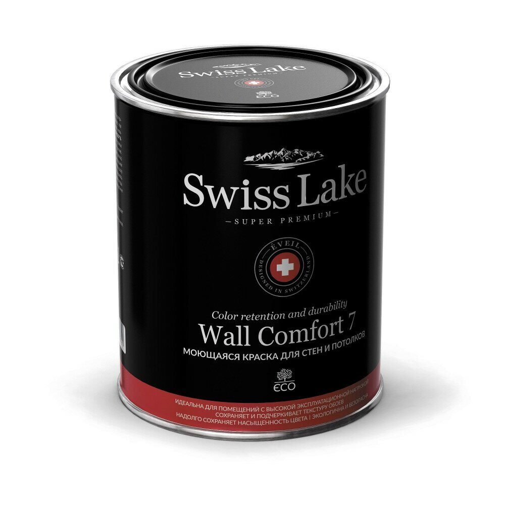 Краска для стен и потолков Swiss Lake Wall Comfort 7 0.9л